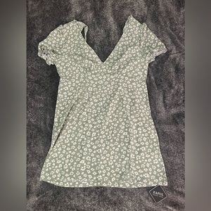 ZAFUL green dress with flowers